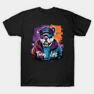 Thug Life Masterpiece Featuring Dog T-Shirt